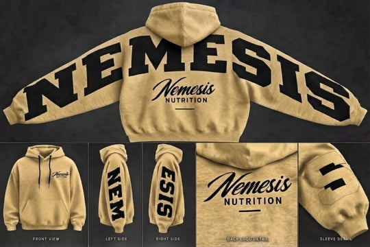 Nemesis Varsity Oversized Hoodie      Limited First Run                                PRE-ORDER // LIMITED FIRST RUN
Only 30 total being produced. Estimated arrival/shipping in approximately 2–3 weeks.