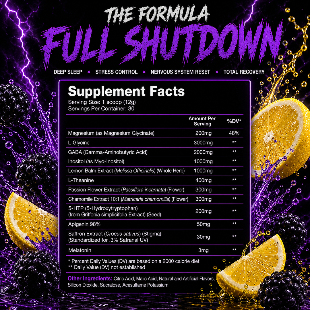 Psycho Calm Blackout | Nighttime Recovery Formula