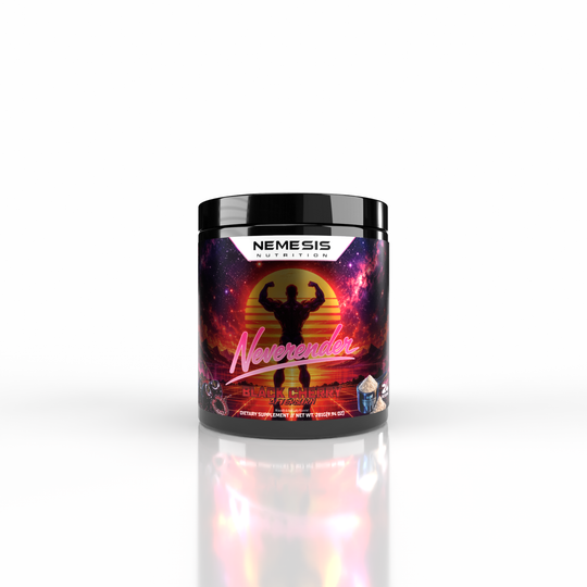 Neverender Pre-Workout Black Cherry Afterburn | Nemesis Nutrition × Alex Hammerstone