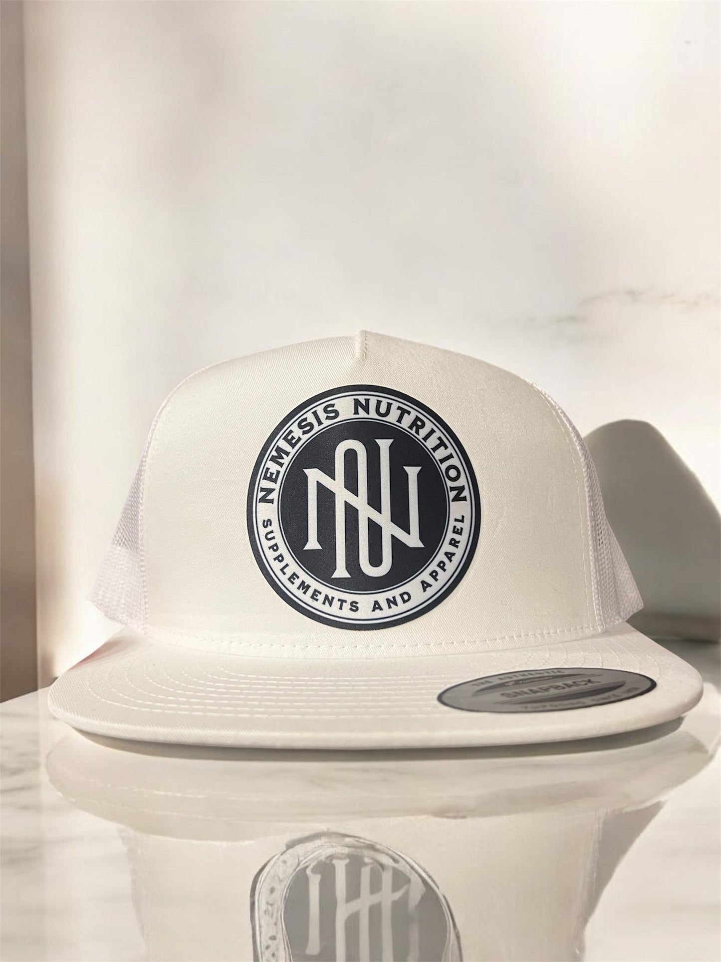 Snap back supplements and apparel logo