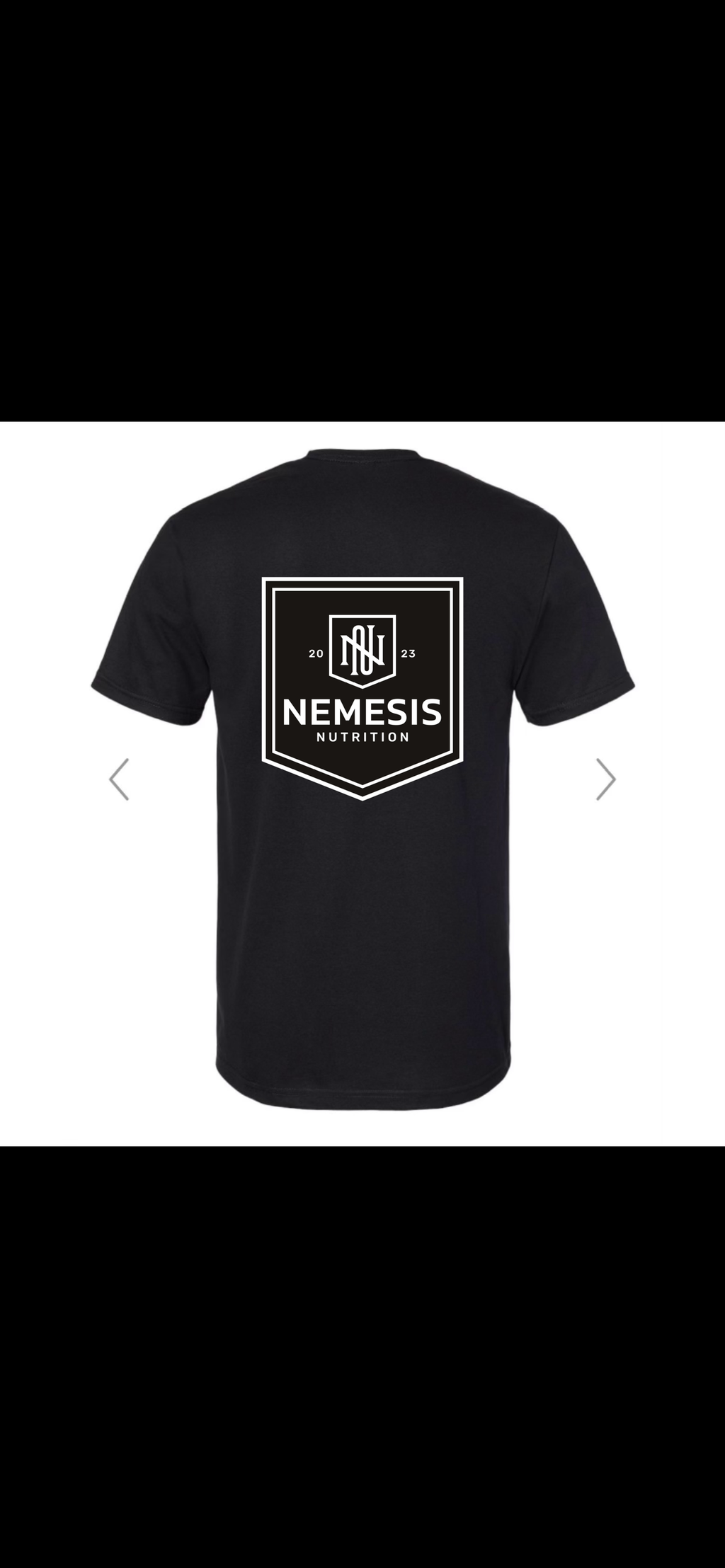 Black Logo Gym Tee