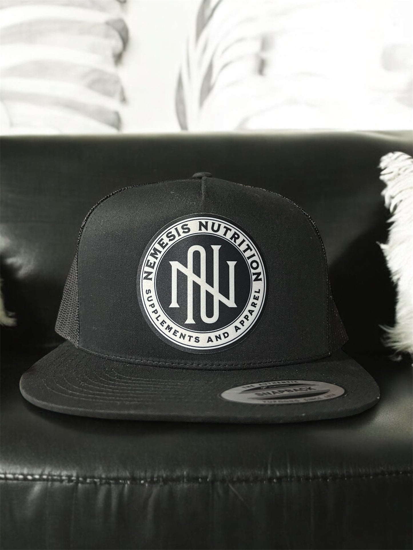 Snap back supplements and apparel logo