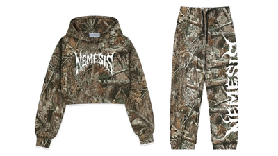 Tree Camo Women’s Crop Sweat Suit