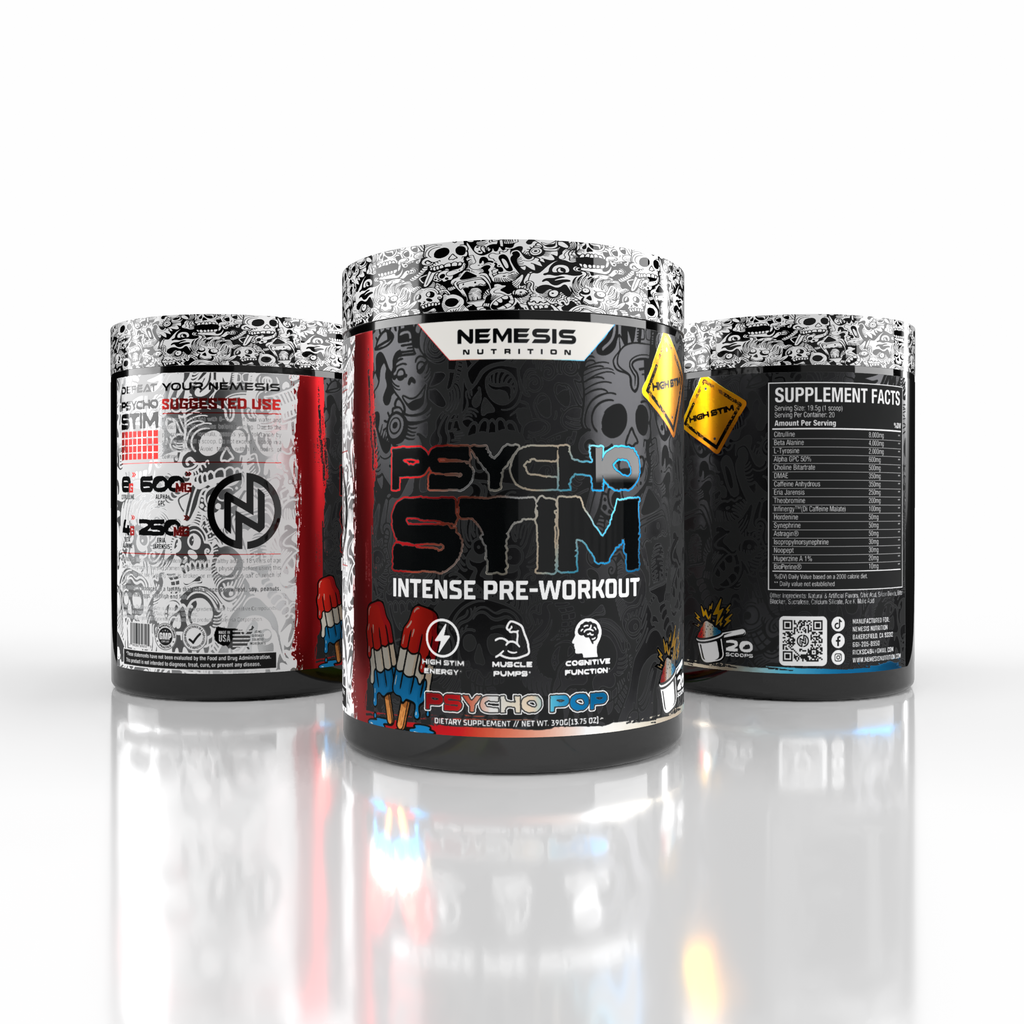Psycho Stim High Stim Pre-Workout - Psycho Pop – NemesisNutrition